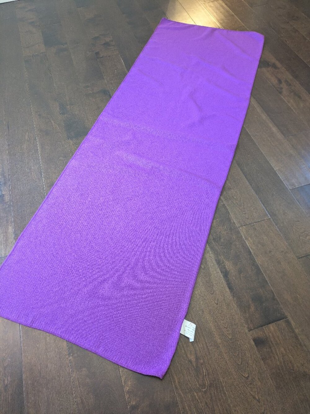 Purple Yoga Mat Towel - Lightweight Sweat-Absorbent